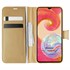 Microsonic Samsung Galaxy A04e Kılıf Delux Leather Wallet Gold 1