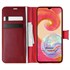 Microsonic Samsung Galaxy A04e Kılıf Delux Leather Wallet Kırmızı 1