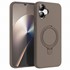 Microsonic Samsung Galaxy A06 Kılıf Aura Stant MagSafe Kahverengi 1