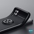 Microsonic Samsung Galaxy A12 Kılıf Kickstand Ring Holder Siyah 3