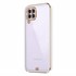 Microsonic Samsung Galaxy M12 Kılıf Laser Plated Soft Beyaz 2