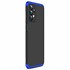 Microsonic Samsung Galaxy A13 4G Kılıf Double Dip 360 Protective Siyah Mavi 2