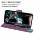 Microsonic Apple iPhone 14 Plus Kılıf Fabric Book Wallet Mor 3