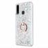 Microsonic Samsung Galaxy A20s Kılıf Glitter Liquid Holder Gümüş 2