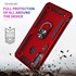 Microsonic Samsung Galaxy A20s Kılıf Military Ring Holder Lacivert 4