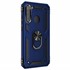 Microsonic Samsung Galaxy A21 Kılıf Military Ring Holder Lacivert 2