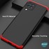 Microsonic Samsung Galaxy M22 Kılıf Double Dip 360 Protective Siyah Kırmızı 4