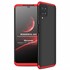 Microsonic Samsung Galaxy M22 Kılıf Double Dip 360 Protective Siyah Kırmızı 1