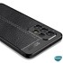Microsonic Samsung Galaxy A23 Kılıf Deri Dokulu Silikon Siyah 3