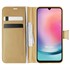 Microsonic Samsung Galaxy A24 Kılıf Delux Leather Wallet Gold 1