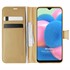 Microsonic Samsung Galaxy A30s Kılıf Delux Leather Wallet Gold 1