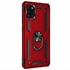Microsonic Samsung Galaxy A31 Kılıf Military Ring Holder Kırmızı 2