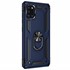 Microsonic Samsung Galaxy A31 Kılıf Military Ring Holder Lacivert 2