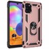 Microsonic Samsung Galaxy A31 Kılıf Military Ring Holder Rose Gold 1