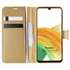 Microsonic Samsung Galaxy A33 5G Kılıf Delux Leather Wallet Gold 1