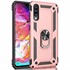 Microsonic Samsung Galaxy A50 Kılıf Military Ring Holder Rose Gold 1