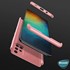 Microsonic Samsung Galaxy A51 Kılıf Double Dip 360 Protective Rose Gold 3