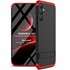 Microsonic Samsung Galaxy A54 Kılıf Double Dip 360 Protective Siyah Kırmızı 1