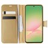Microsonic Samsung Galaxy A56 Kılıf Delux Leather Wallet Gold 1