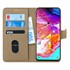 Microsonic Samsung Galaxy A70 Kılıf Fabric Book Wallet Gold 1