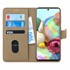 Microsonic Samsung Galaxy A71 Kılıf Fabric Book Wallet Gold 1