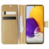 Microsonic Samsung Galaxy A72 Kılıf Delux Leather Wallet Gold 1