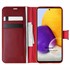 Microsonic Samsung Galaxy A72 Kılıf Delux Leather Wallet Kırmızı 1