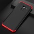Microsonic Samsung Galaxy A8 Plus 2018 Kılıf Double Dip 360 Protective Siyah Kırmızı 5