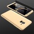 Microsonic Samsung Galaxy A8 Plus 2018 Kılıf Double Dip 360 Protective Gold 3