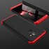 Microsonic Samsung Galaxy A8 Plus 2018 Kılıf Double Dip 360 Protective Siyah Kırmızı 3