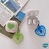 Microsonic Samsung Galaxy Buds 2 Kılıf Süslü Renkli Kalp Desenli Mor 5