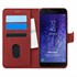 Microsonic Samsung Galaxy J4 Kılıf Fabric Book Wallet Kırmızı 1