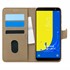 Microsonic Samsung Galaxy J6 Kılıf Fabric Book Wallet Gold 1