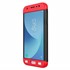 Microsonic Samsung Galaxy J7 Pro Kılıf Double Dip 360 Protective Siyah Kırmızı 2