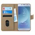 Microsonic Samsung Galaxy J7 Pro Kılıf Fabric Book Wallet Gold 1