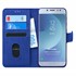 Microsonic Samsung Galaxy J7 Pro Kılıf Fabric Book Wallet Lacivert 1