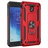 Microsonic Samsung Galaxy J7 Pro Kılıf Military Ring Holder Kırmızı 1