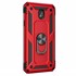 Microsonic Samsung Galaxy J7 Pro Kılıf Military Ring Holder Kırmızı 2