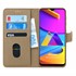 Microsonic Samsung Galaxy M10s Kılıf Fabric Book Wallet Gold 1