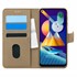 Microsonic Samsung Galaxy M11 Kılıf Fabric Book Wallet Gold 1