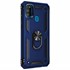 Microsonic Samsung Galaxy M21 Kılıf Military Ring Holder Lacivert 2