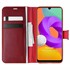 Microsonic Samsung Galaxy M22 Kılıf Delux Leather Wallet Kırmızı 1