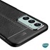 Microsonic Samsung Galaxy M23 Kılıf Deri Dokulu Silikon Siyah 6