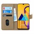 Microsonic Samsung Galaxy M30s Kılıf Fabric Book Wallet Gold 1