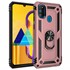 Microsonic Samsung Galaxy M30s Kılıf Military Ring Holder Rose Gold 1