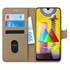 Microsonic Samsung Galaxy M31 Kılıf Fabric Book Wallet Gold 1