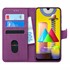 Microsonic Samsung Galaxy M31 Kılıf Fabric Book Wallet Mor 1