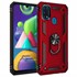 Microsonic Samsung Galaxy M31 Kılıf Military Ring Holder Kırmızı 1