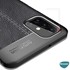 Microsonic Samsung Galaxy M31s Kılıf Deri Dokulu Silikon Siyah 5
