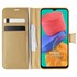 Microsonic Samsung Galaxy M33 Kılıf Delux Leather Wallet Gold 1